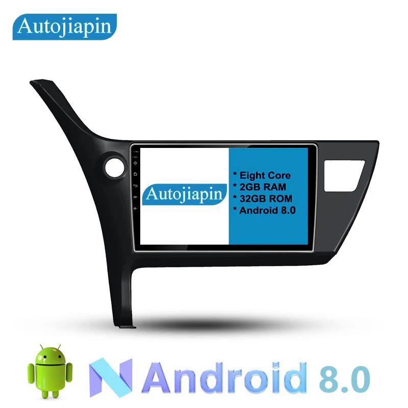 

AUTOJIAPIN 10.1" Eight Core Android 8.0 2G RAM 1024*600 CAR Navigation For TOYOTA COROLLA 2017/ auris 2009 With Touch Screen