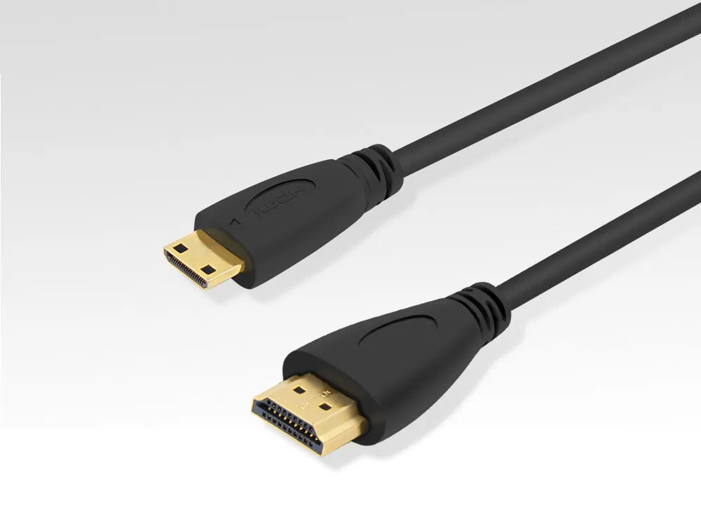 Позолоченный HDMI к MINI HDMI кабель 1,4 версия штекер Male-Male HDMI 1080p 3D для планшетов 0,5 м 1 м, 1,5 м, 2 м, 3 м, 5 м