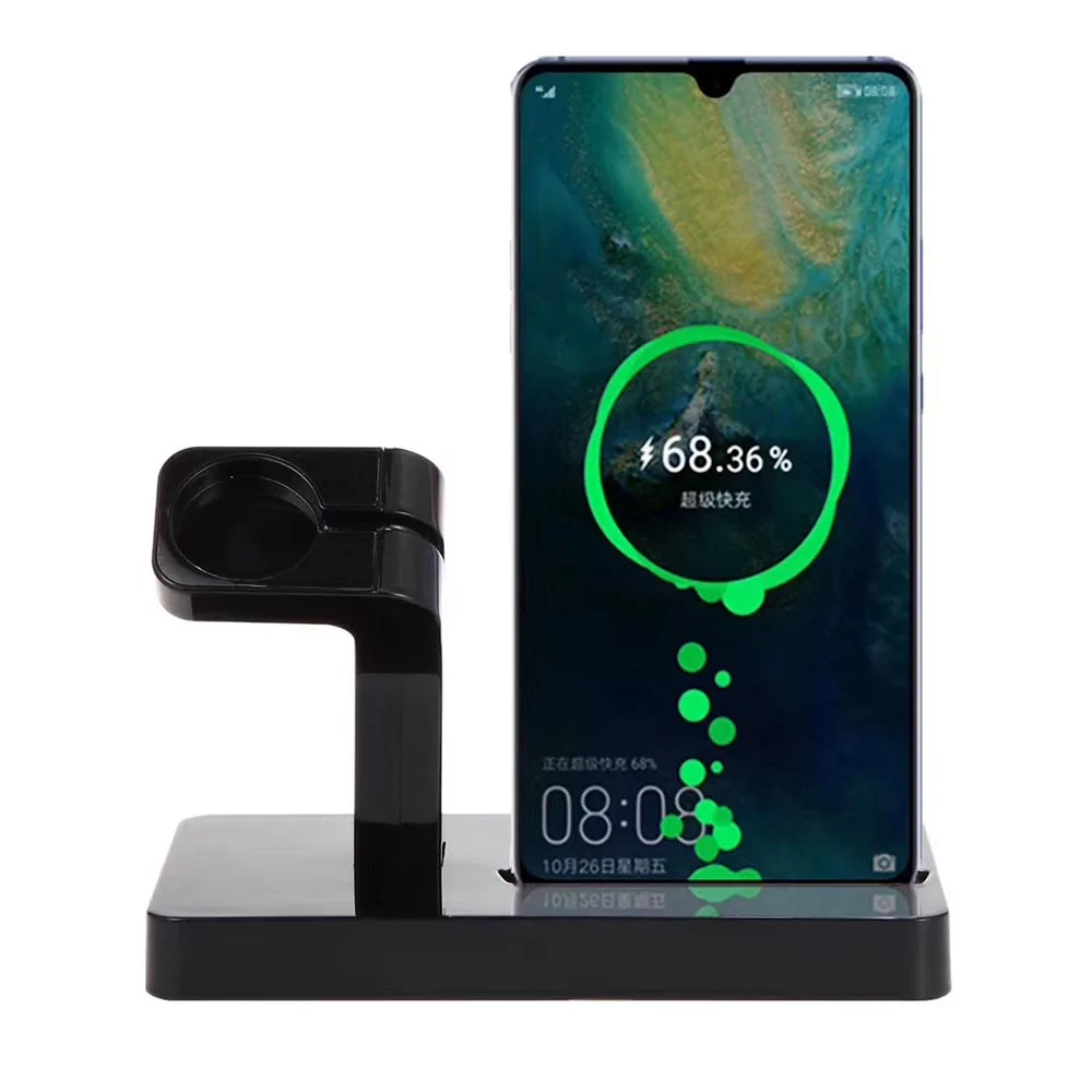 YIESOM 2 IN 1 Charging Dock Station Stand Holder Charger For Huawei Mate 20 Pro P30 P20 Lite Samsung S10 S9 S8 Xiomi Mi 9 8 Lite (6)