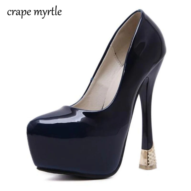 

women pumps sapatos de salto alto extreme high heels shoes platform pumps women pink heels sexy pumps red green blue shoes YMA79