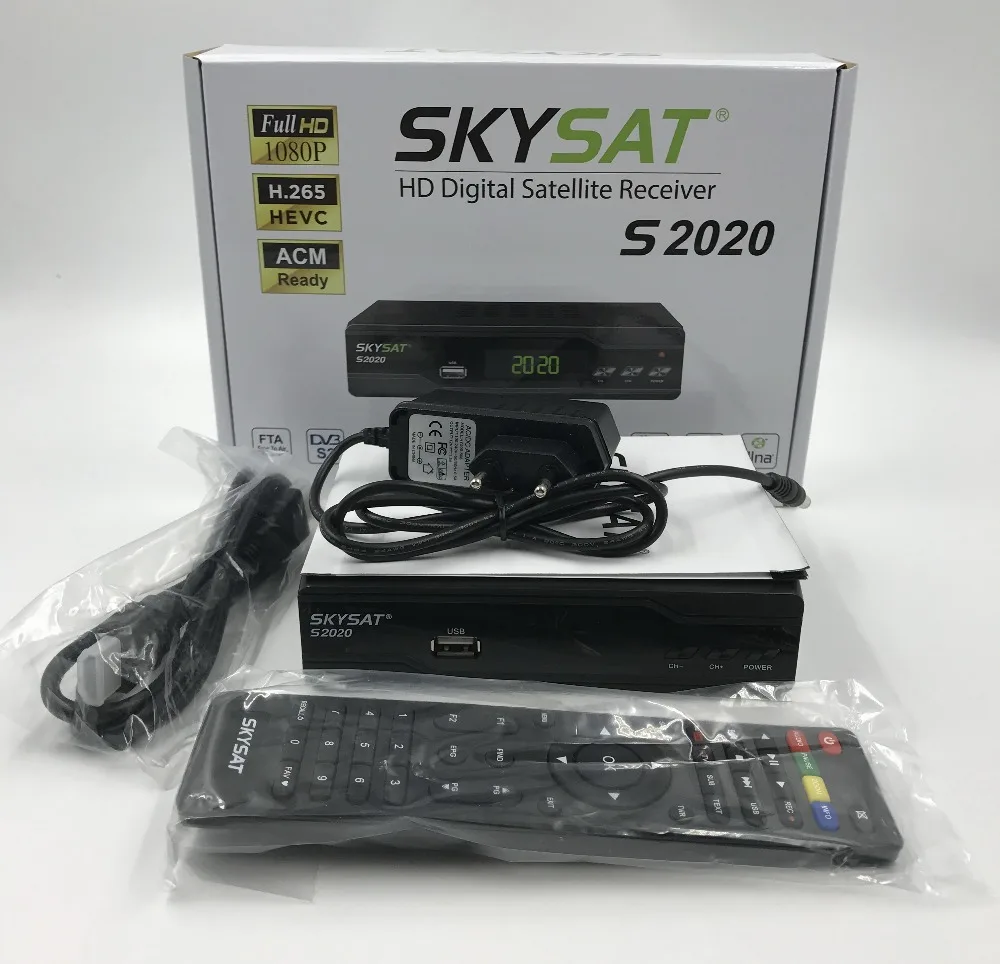 [Подлинный] SKYSAT S2020 двойной тюнер спутниковый приемник IKS SKS ACM IPTV M3U H.265 самый