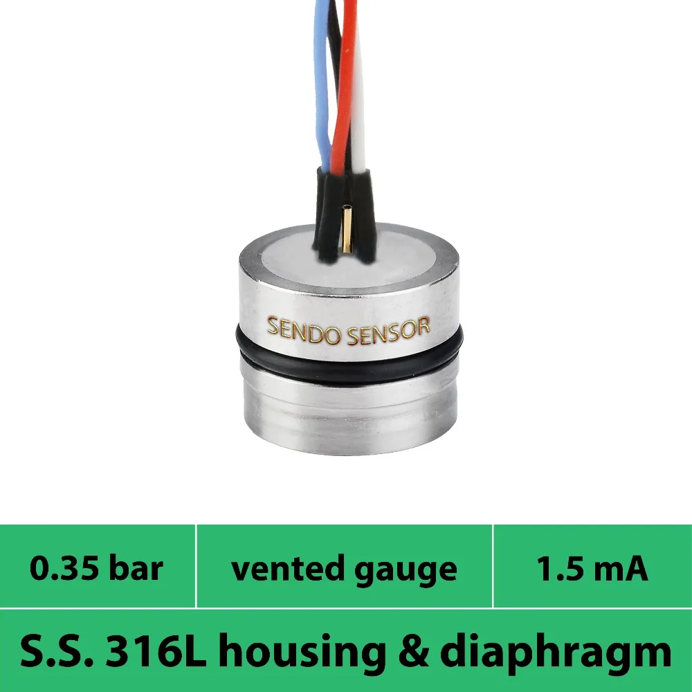 Buy low 35 kpa, 0.35 bar, 350 mbar vented gauge