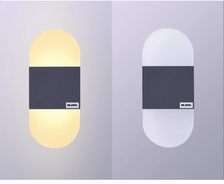 DE.SOUL Sconce Modern Minimalist LED Acrylic bedside lamp Wall Lamp 85-265V AC Bedroom Corridor Staircase Indoor Wall Lights 06