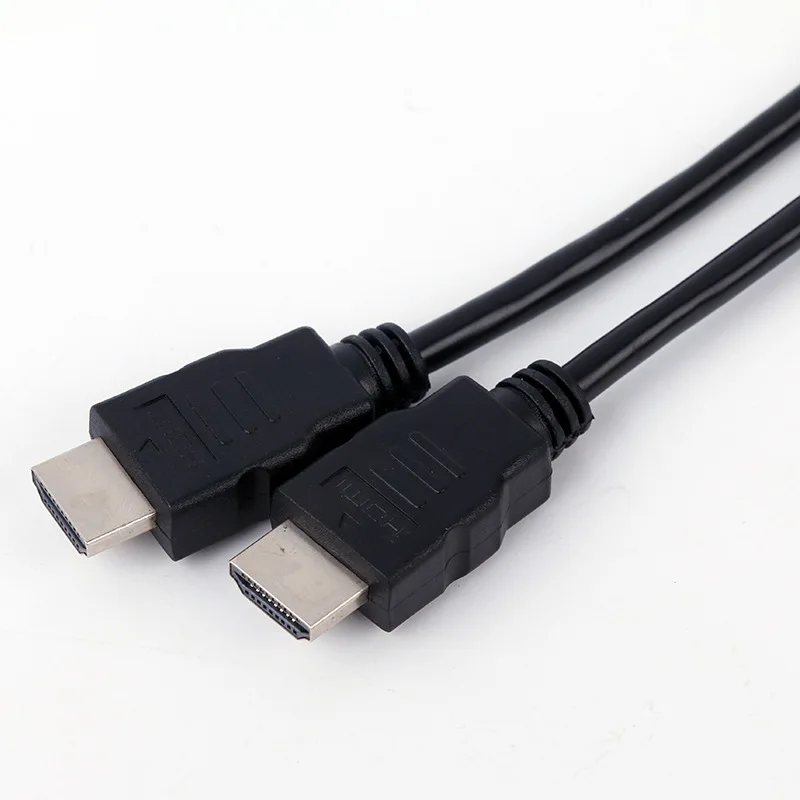 Кабель dvor HDMI 24k позолоченный 2,0 папа-папа 0,5 м 1 м 1,5 м 1,8 м 3 м 5 М 1080P 3D HDMI кабель для HDTV splitter switcher Cabel - Цвет: Черный