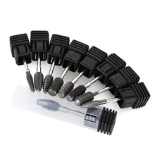 Роторные твердосплавные резцы для фрезы Электрический Маникюрный Аппарат 1 x Белый керамический сверло для ногтей Инструменты