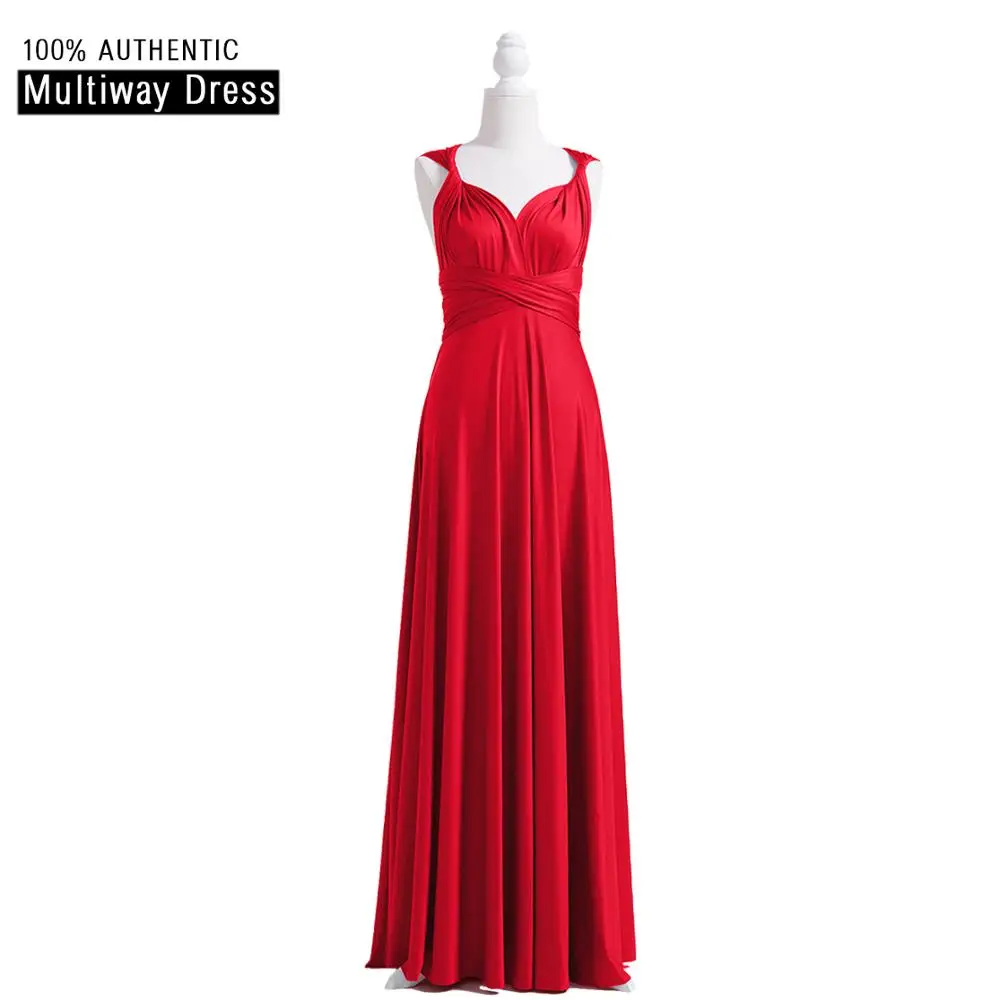 Red Lavender Bridesmaid Dress Multiway Long Dress Bridesmaid Infinity Dress Wrap Dress - Цвет: Red