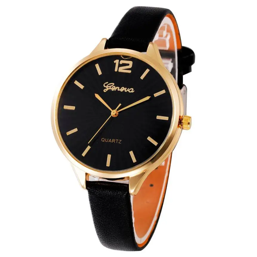 

Women's Fashion Watch Women Casual Checkers Faux Leather Quartz Analog Wrist Watch drop shipping jun21