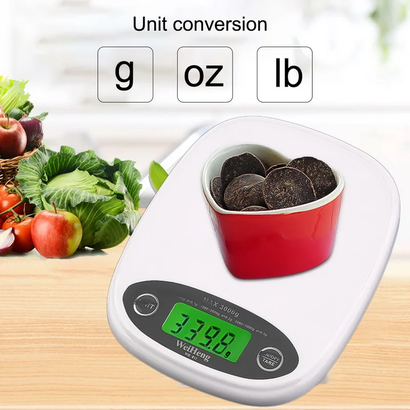 7kg/3kg 0.1/1g Mini Kitchen Scale 3 Style High Precision LCD Digital Display Scale Gram Weighing Scale for Food Jewelry Measure