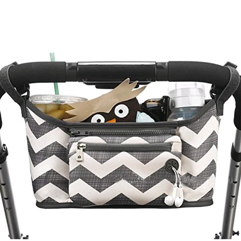 

Cartoon Baby Stroller Organizer Bag Large Capacity Diaper Bag Waterproof Bebe Carriage Storage Bag For Pram Stroller Accessories