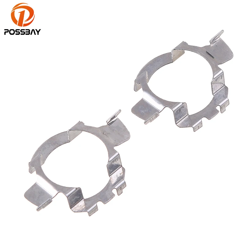 

POSSBAY H7 LED Adapters Base for Mercedes Benz Nissan Opel Chevrolet Audi VW Jetta, Passat Car Headlight Bulbs Holder Silver