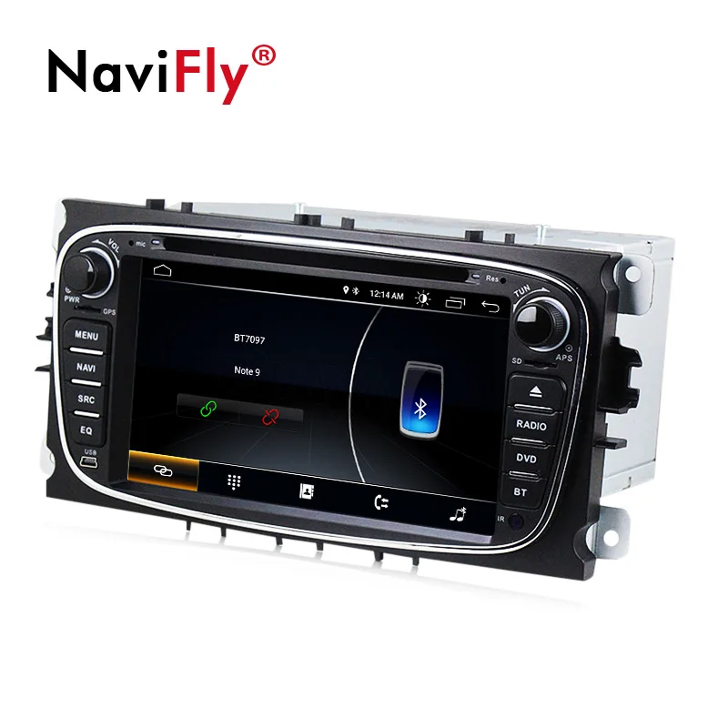 Cheap NaviFly Android 8.1 quad Core Car multimedia player for Ford focus/S-MAX/Mondeo/C-MAX/Galaxy car gps navigation navi 2 din 2