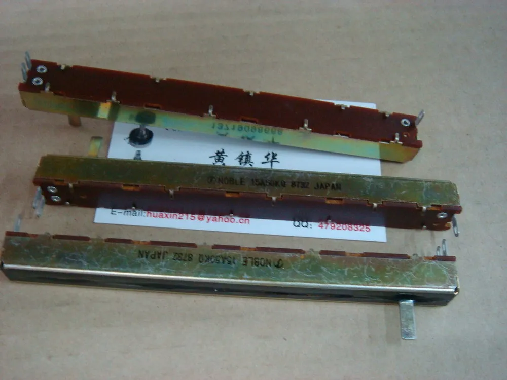 

[BELLA]Japan NOBLE 12.8 cm mixer fader potentiometer A50K single joint shaft length 12MM--10PCS/LOT