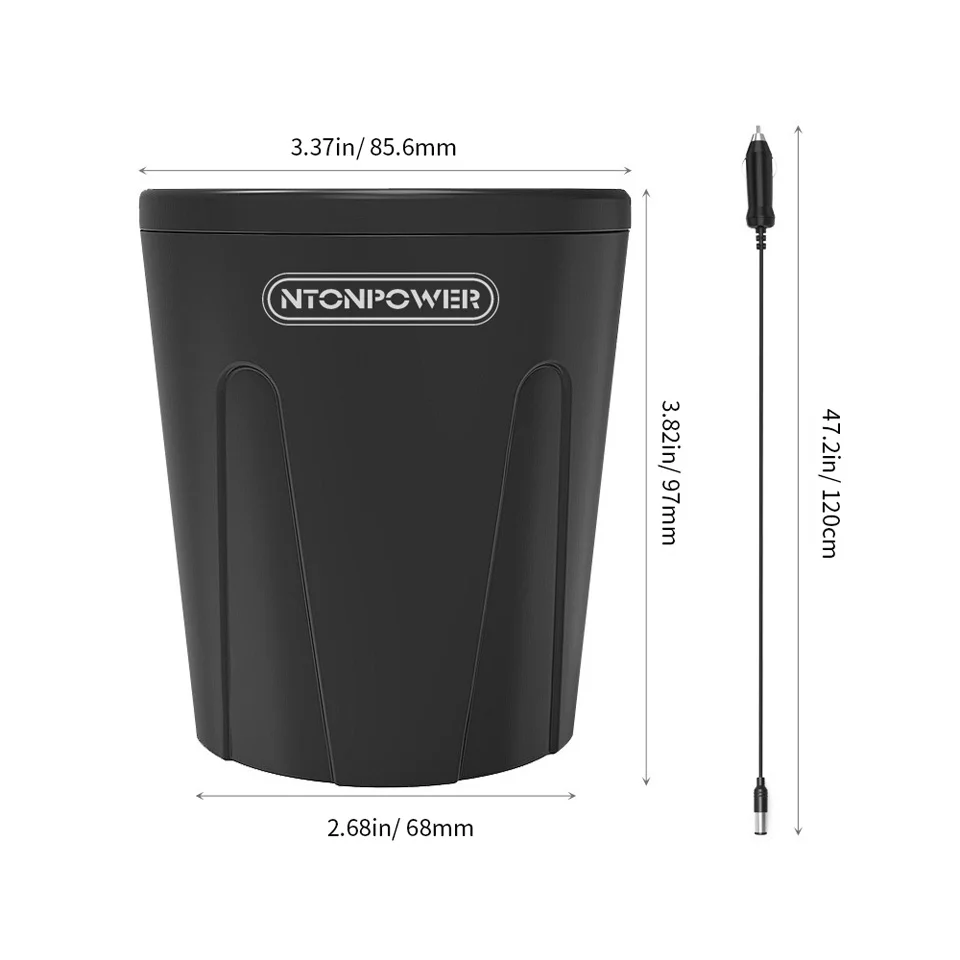 NTONPOWER MP 12 V الناتج USB شاحن سيارة ولاعة السجائر محول سريعة شاحن للهاتف الذكي/اللوحي متعددة وظيفة كوب الإرساء