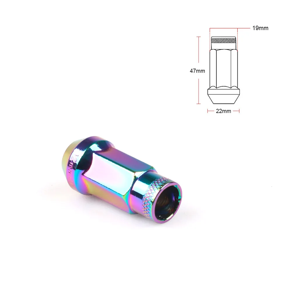Гайки для колес M12x1.5/M12x1.25 железные гайки гонок 20 шт. 47 мм винтовые гайки|racing lug nuts|lug