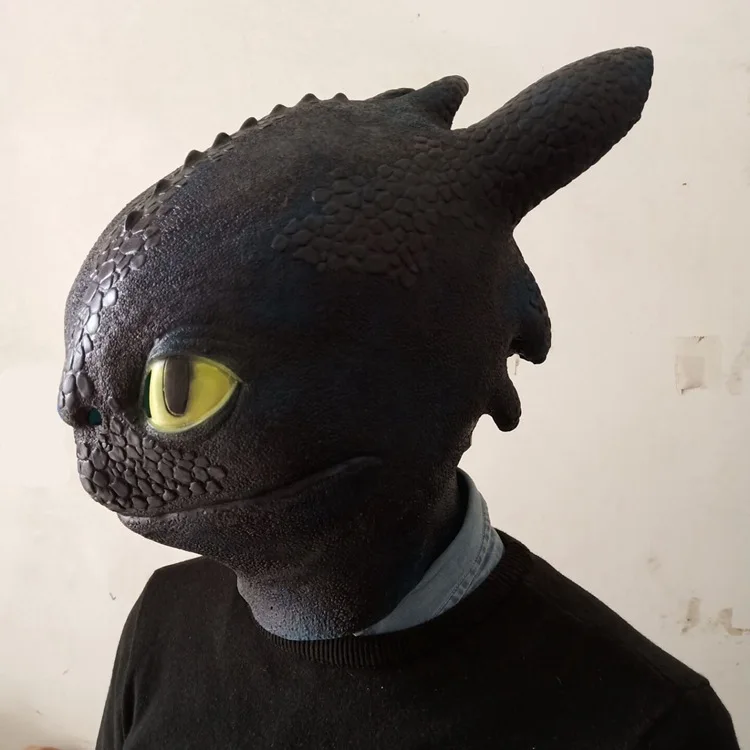 

How To Train Your Dragon 3 The Hidden World Cosplay Mask Latex Full Head Helmet Face Mask Cosplay Costume Accessories Props