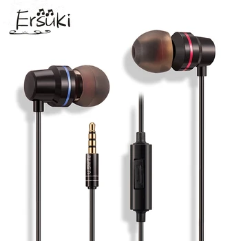 

Ersuki In-Ear Earphone Special Edition Headset Clear Bass Earphones With Microphone 3 Colors fone De Ouvido Audifonos Headset