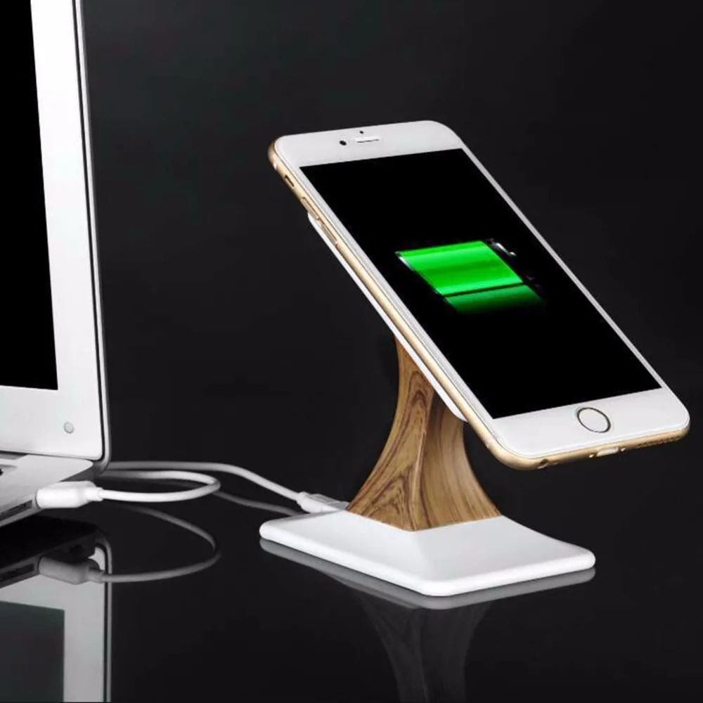 

Qi Wireless Charger Pad Wood fast Wireless Charger Charging Pad for Samsung S9 S9+ S8 S7 Note 8 7 for iPhone X 8 8 7 6 5 Plus