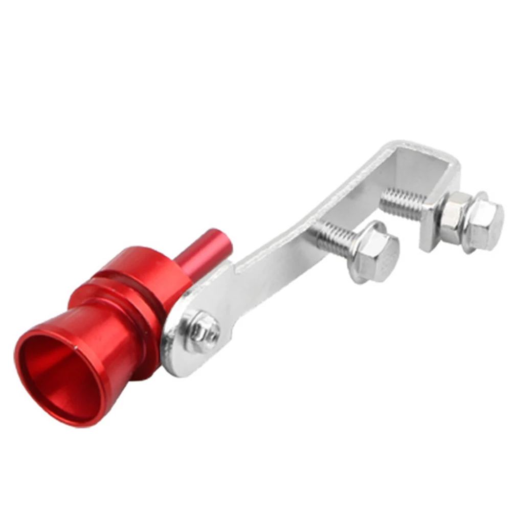 Декор глушитель выхлопной трубы алюминиевый легкий профессиональный негабаритный рокот производитель звук автомобильные аксессуары простая установка инструмент - Цвет: Red XL
