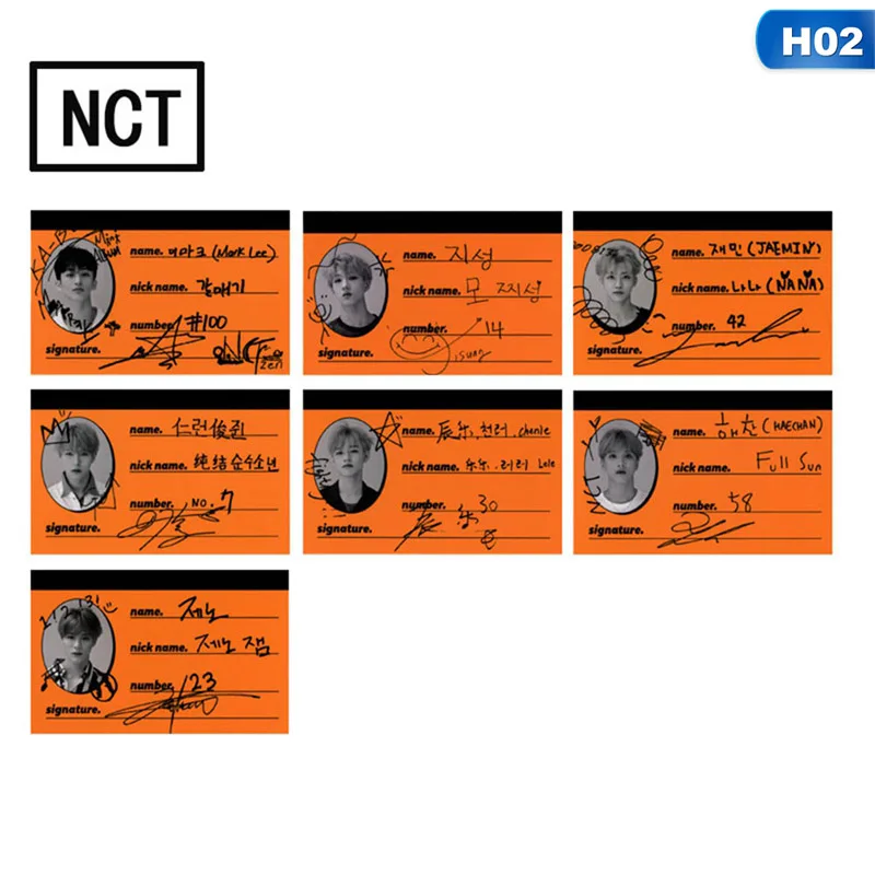 7 шт./компл. k-pop NCT DREAM Mini 2 альбом мы поднимаем самодельные Lomo карты автограф фотокарты бумажные карты