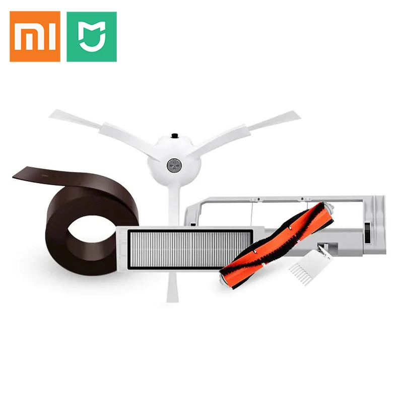 

Original Xiaomi Robot Vacuum Cleaner 2 roborock Spare Parts Kits Packaging Part Pack Side Brushes HEPA Filter Roller brush Mop