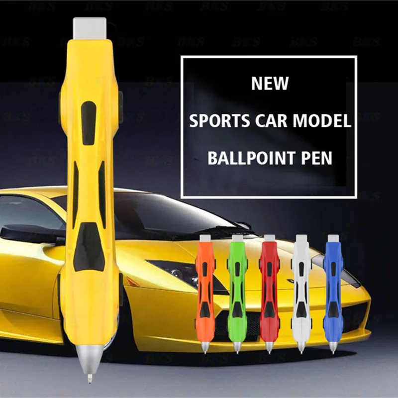 Mini Scale Model Car Toy Cars Shape Ballpoint Pens Blue Ink Outdoor Fun