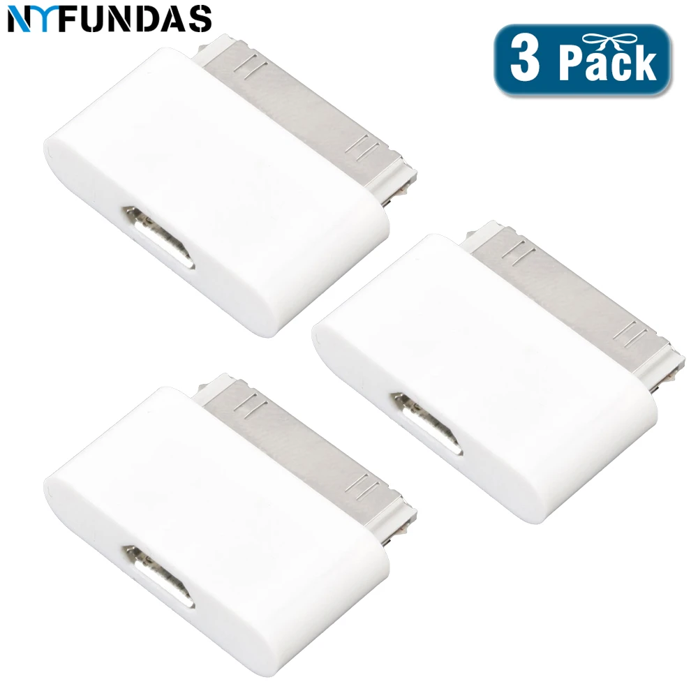 doel dempen huis Nyfundas 3pcs Microusb To Male 30-pin Converter Charger Adapter For Apple  Iphone 4 4s 3 3gs Ipad 1 2 3 Ipod Iphone4s Micro Usb - Mobile Phone  Adapters & Converters - AliExpress