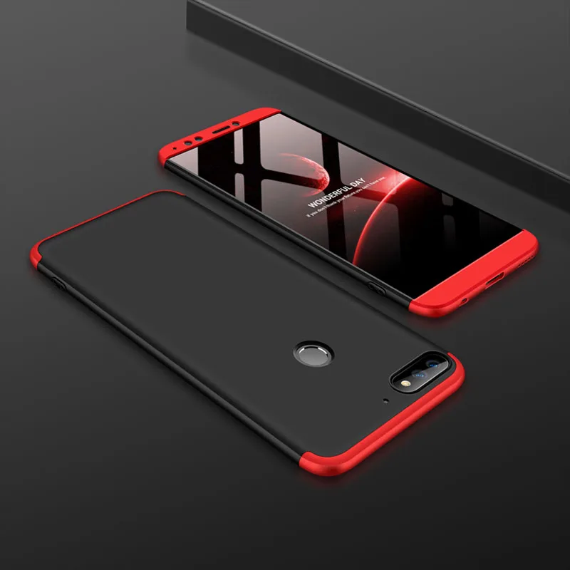 GKK 3 в 1 чехол для Huawei Y7 Prime 2018 5 99 ''чехол полноразмерный матовый телефона Fuda