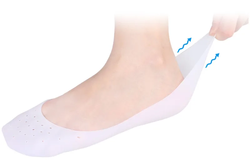 Забота о ногах, Носки 2 шт. Увлажняющие гелевые пяточные Носки анти-скольжения обслуживание ног от трещин средство для защиты и уходу за кожей, ухаживает за кожей стоп