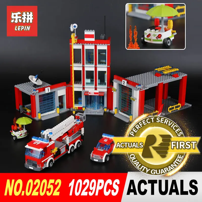 

Lepin 02052 1029Pcs Genuine City Series The Fire Set Building Blocks Bricks Educational DIY Toy Model for Children gifts 60110