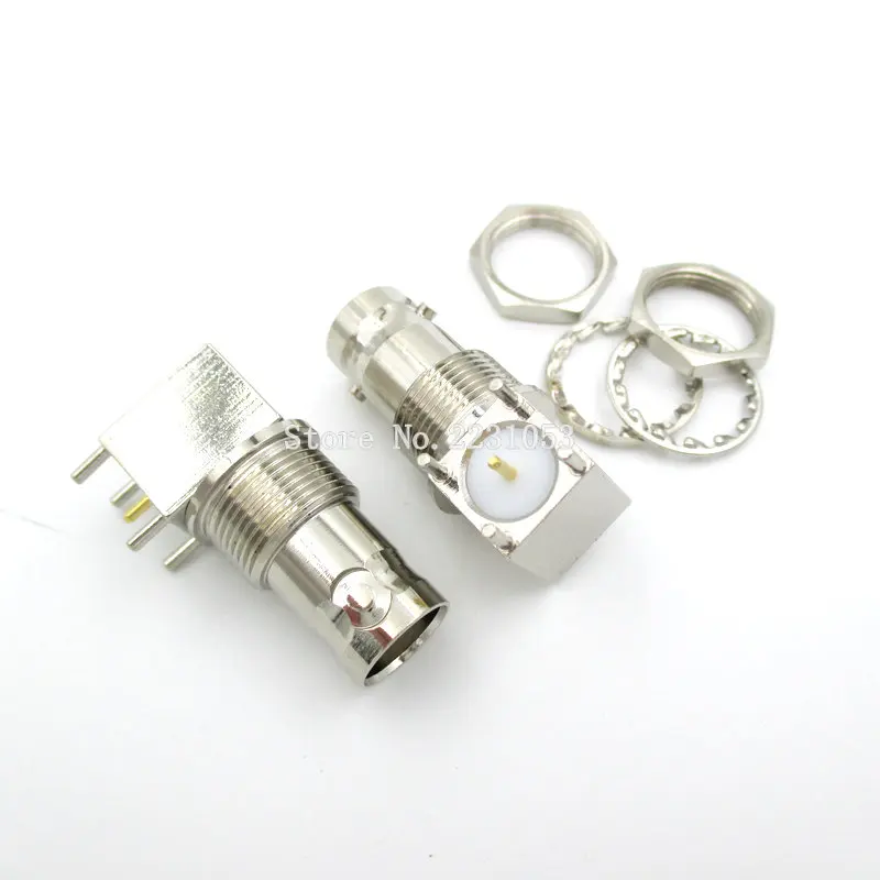 2 шт./лот BNC KWE коннектор розетки для видеонаблюдения PCB локоть доска|socket connector|socket