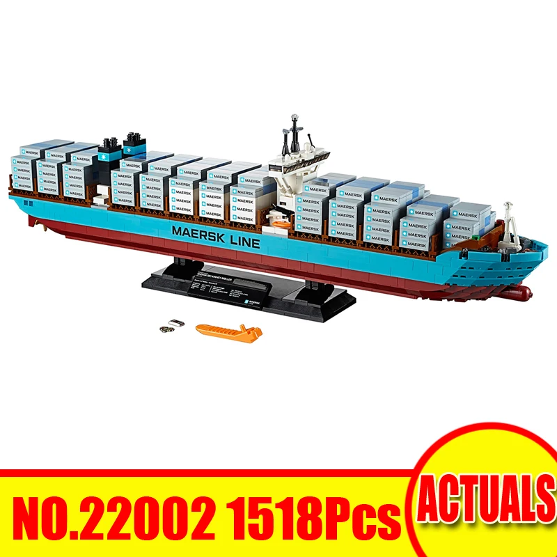 

1518Pcs 22002 Lepin Technic Figures Maersk Line Triple-E Model Kits Building Blocks Bricks Set Kids Toy Compatible With 10241