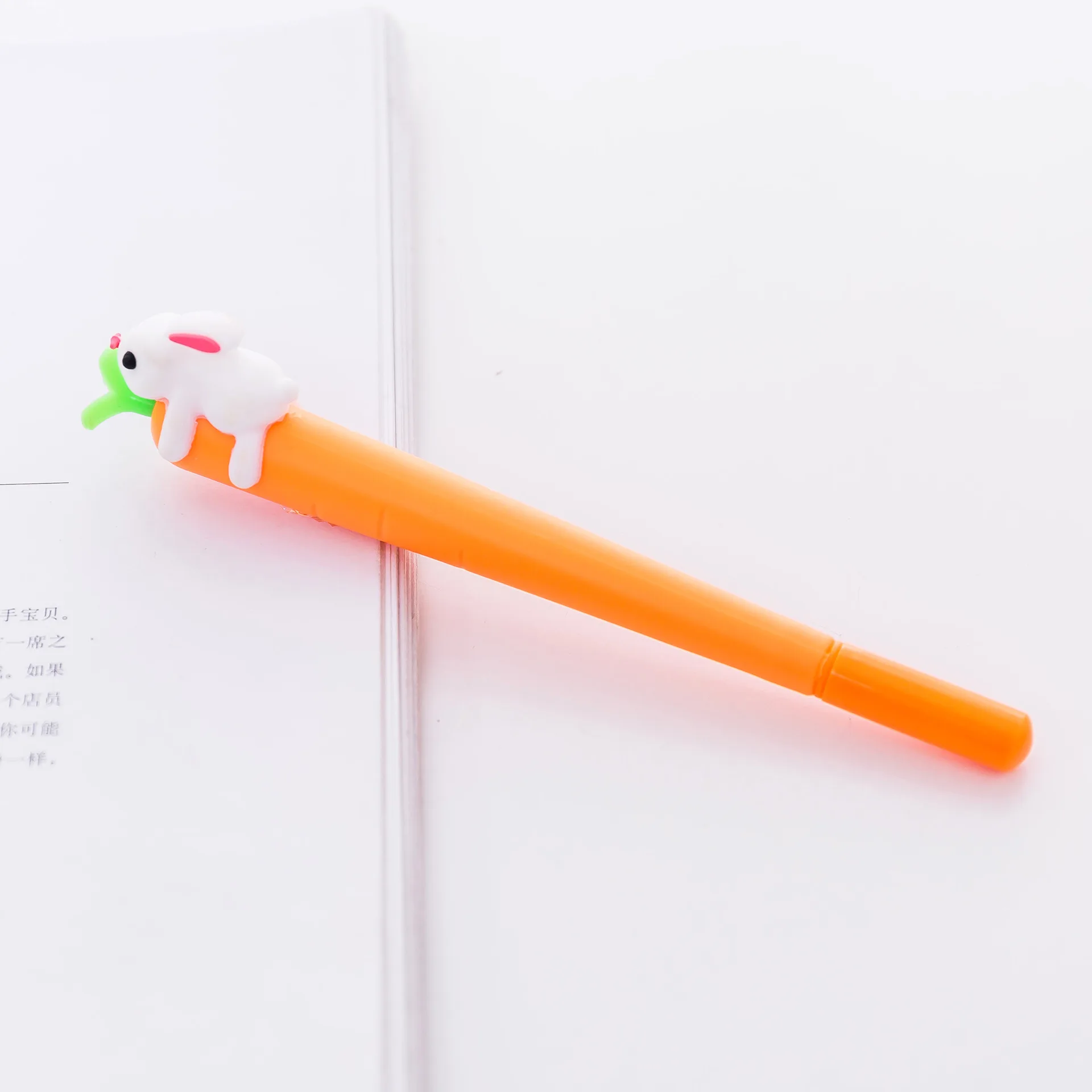 1 шт. корейские канцелярские принадлежности креативная морковка, кролик нейтральная ручка Женская Офисная учебная вывеска проверка ручки ручка для воды Рождество новинка - Цвет: 1pc