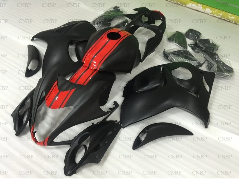 Gsx 1300R 2014 Пластиковые обтекатели для Suzuki GSXR1300 2008 - черные красные Обтекатели HAYABUSA 10