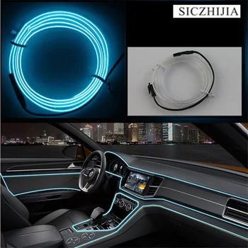 

Car interior atmosphere decoration lamp LED light bar El line 12V cigarette lighter for Mini One Cooper R50 R52 R53 R55 R56 R60