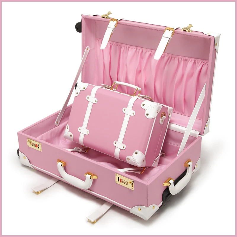 Pink Vintage Luggage Mc Luggage