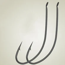 YINGTOUMAN 5 шт./партия крючки для лисы 0,8#-10# импортные из Японии с колючей полоской длинная ручка дикий рыболовный крючок в виде кальмара