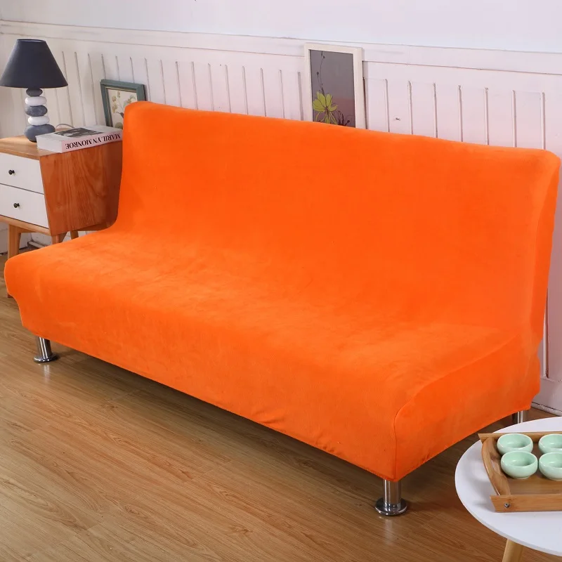 Orange Sofa Slipcover - totallyblackhearted