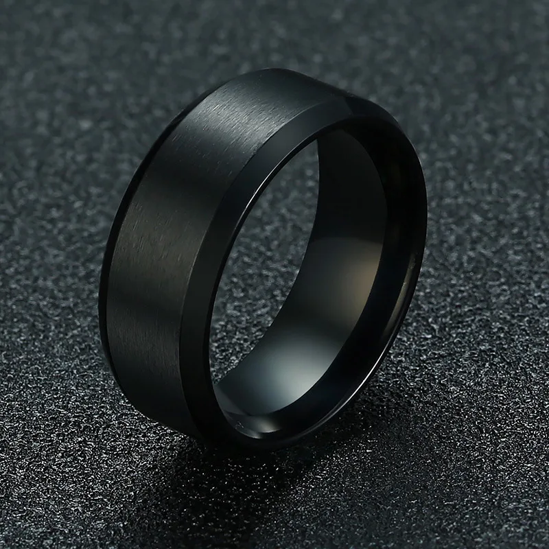 Мужские повседневные кольца из титановой стали Размер 5-14 женские детские простые кольца 5 цветов 1 штука