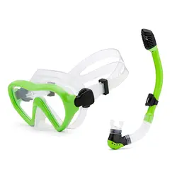 Детские очки для ныряния маска дыхательная трубка противоударные противотуманные плавательные очки полоса подводное плавание камера для