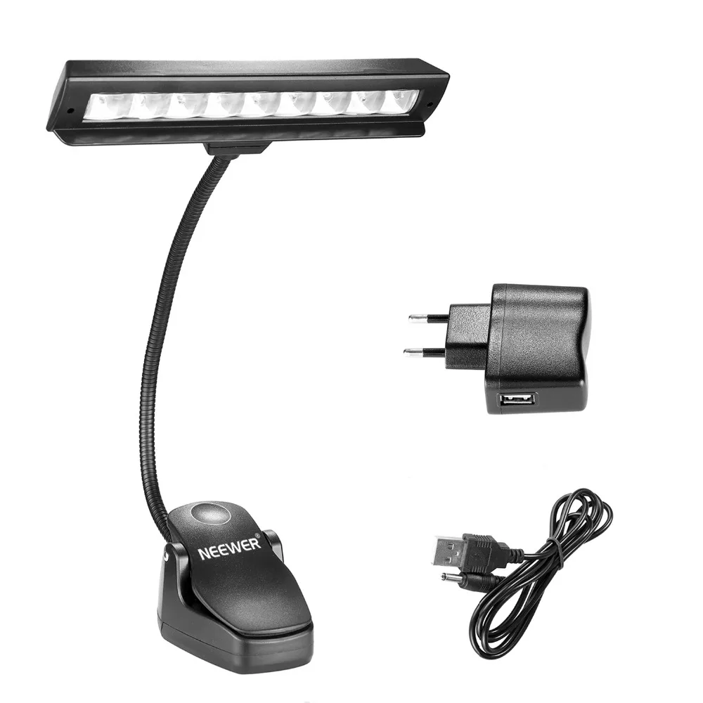Neewer Clip On Music Stand Light Orchestra LED Lamp with 2 Brightness