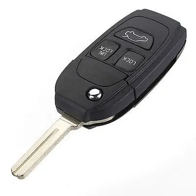 3 BUTTON FLIP REMOTE KEY FOB CASE FOR VOLVO S70 V70 C70 S60 80 S40 V40