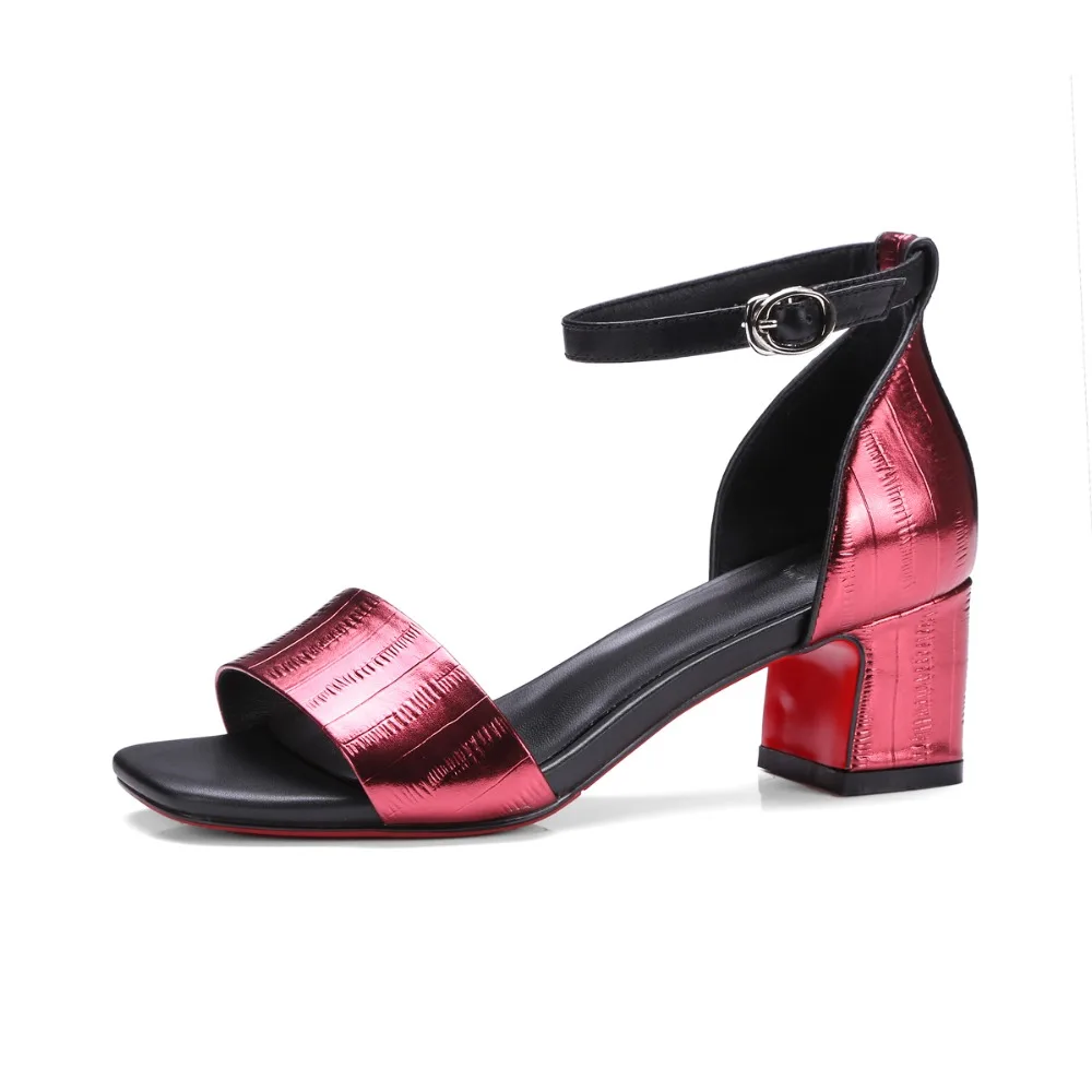 

2017 Summer New Women Shoes gladiator High Heel Sandals Fashion Square heel Sandlias women Sandals Sexy Ladies Shoes Ankle Strap