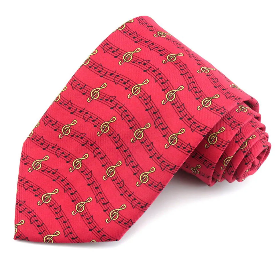 Новинка, галстуки для мужчин, мультяшный музыкальный галстук с принтом доллара Санта Клауса, рождественский подарок, Gravata Mens, галстук для свадебной вечеринки, рубашка - Цвет: 12