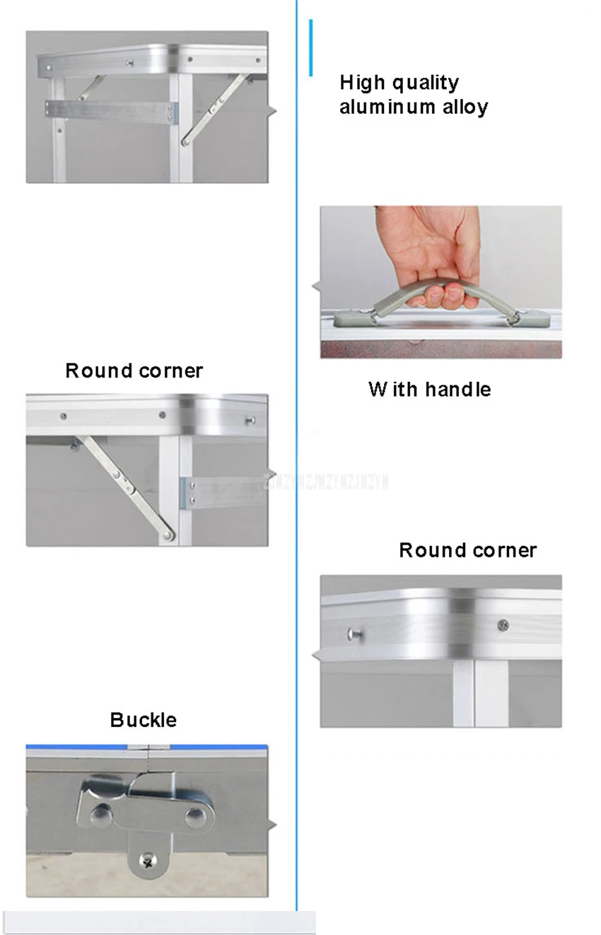 Открытый стол складной походный Водонепроницаемый ультра-легкий прочный алюминиевый сплав складной стол для пикника 120*60 см