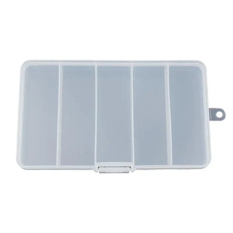 

5 Compartments Portable Fly Fishing Lure Tackle Box PP Transparent Plastic Multifunction Medicine Storage Case Fish Tools Pesca
