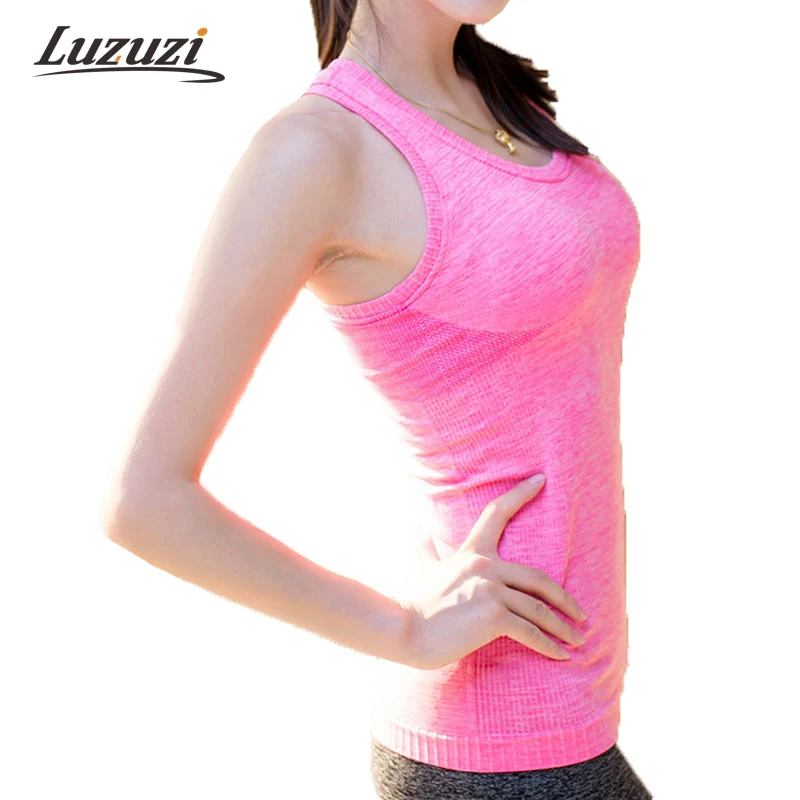 

Quick Dry Tank Top Womens Women Shirts Elastic Breathable Fitness Comfortable Vest Ladies Vest WS042