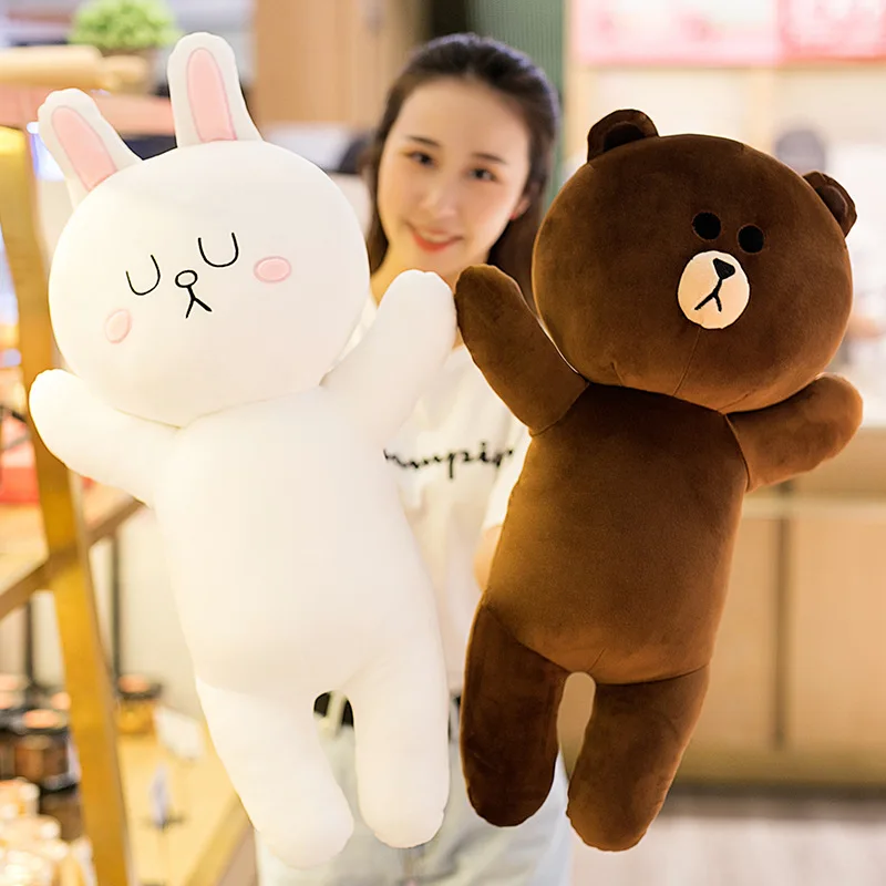 

Kawaii Anime Brown bear Cony rabbit high quality Plush soft Pillow cushion stuffed doll Exquisite gift birthday present