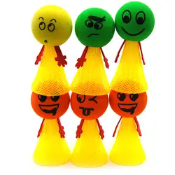 3 шт. развивающие игровые выражения пуш и вниз хип хоп прыжки куклы игрушки для детей большой прыжок мяч игрушки подарки оптом