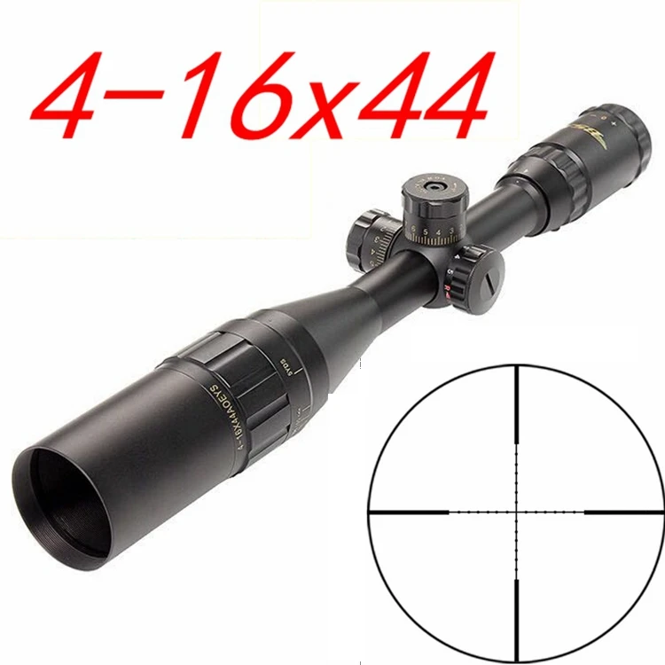 4-16X44 AOE Tacticle Riflescope Mil Dot сетка с подсветкой охотничий Socpe 11 мм или 20 мм Rail