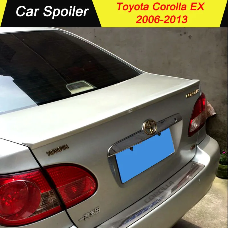 

For Toyota Corolla EX Spoiler ABS Material Car Rear Wing Spoiler For Toyota Corolla EX Spoiler 2006-2013